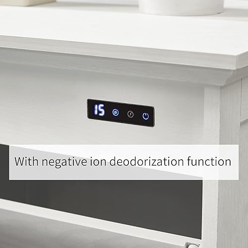 Miniatura 35 de OLD CAPTAIN Inclinación de madera hacia fuera el gabinete de basura, soporte derecho libre del cubo de basura de la cocina de madera, acabado marrón