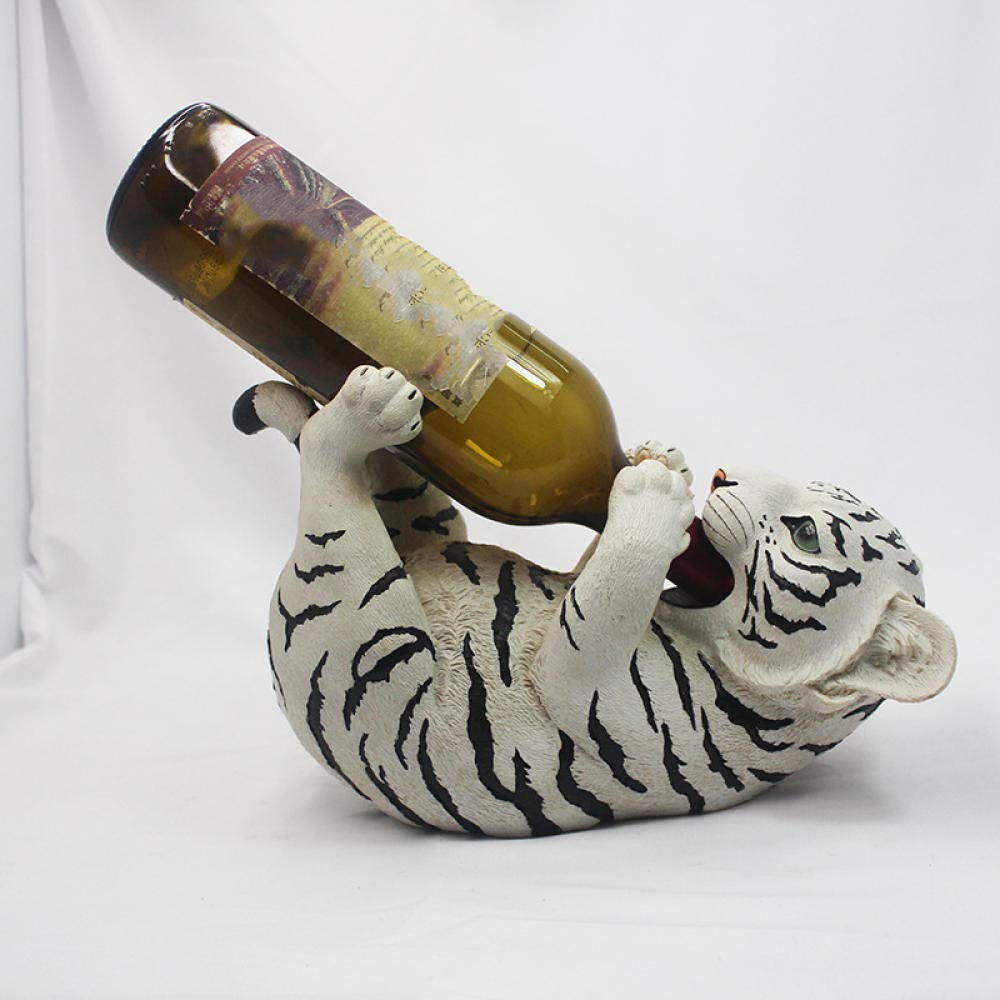 Botelleros decorativos de resina con figuras de animales para organizar y adornar tu casa