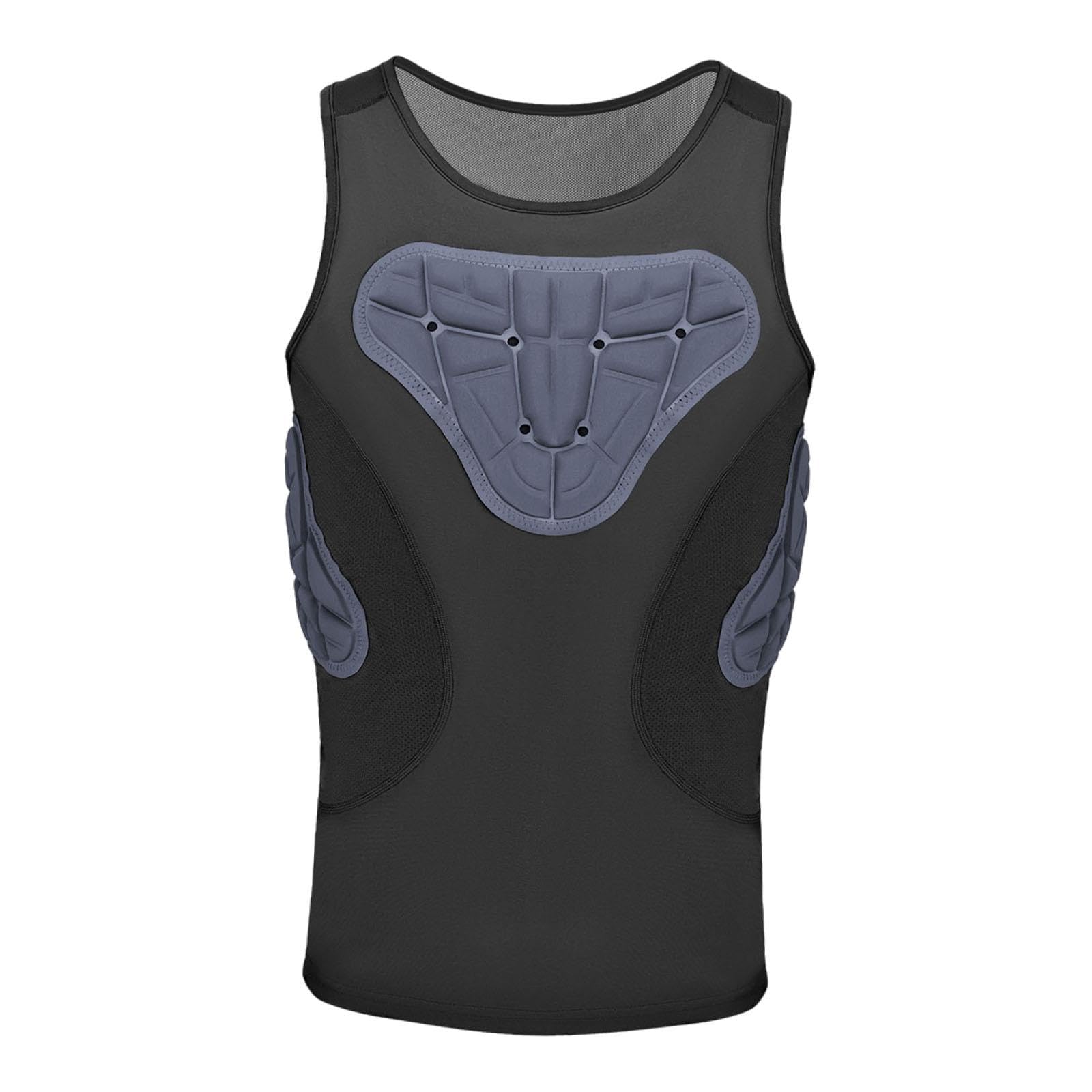 Mens Padded Vest Versatile Chest Protection for Skateboarding Rugby Training XXL |Sporting Goods | Team Sports | Basketball | Clothing, Shoes & Accessories | Protective Gear