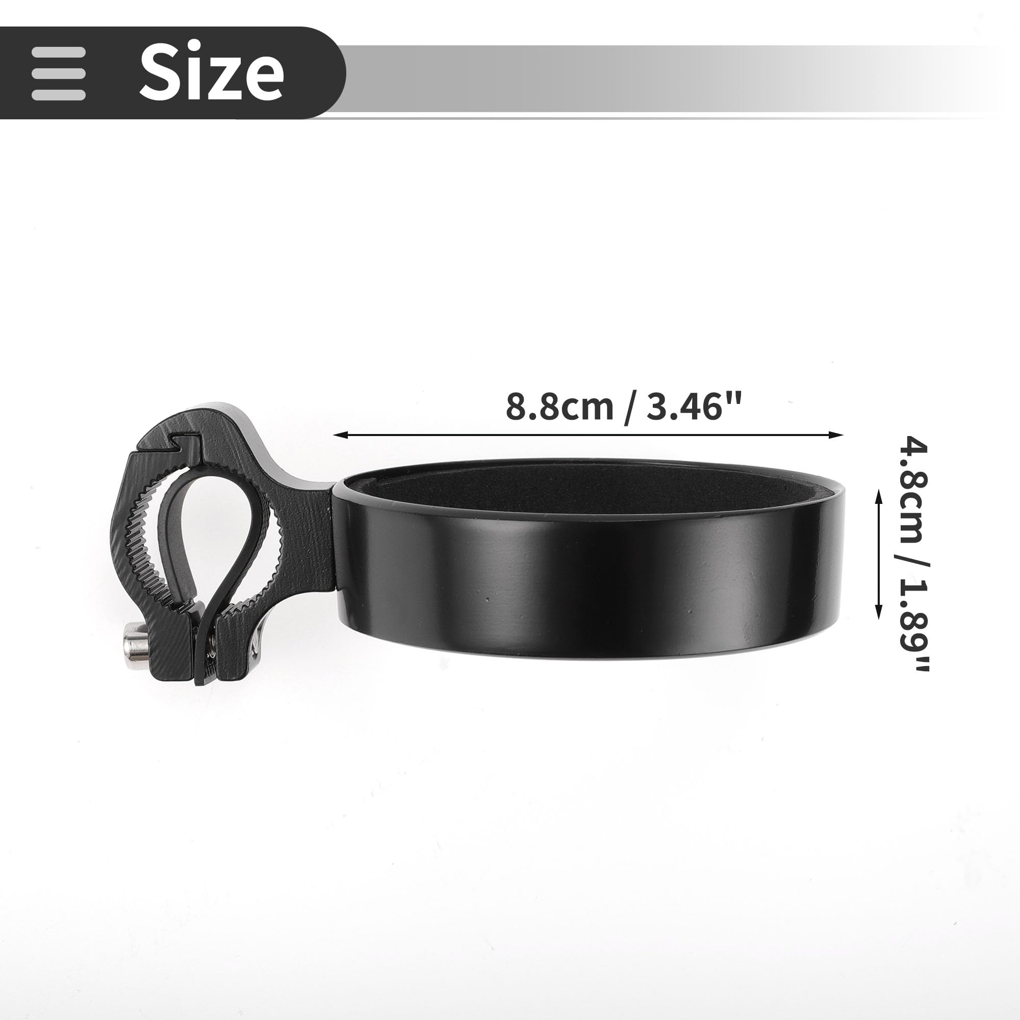 Motoforti Bike Bottle Cup Holder Cage Thickened Strong Aluminium Alloy Bicycle Drinks Holder for MTB Road Mountain Bike Outdoor Cycling Black - Image 4
