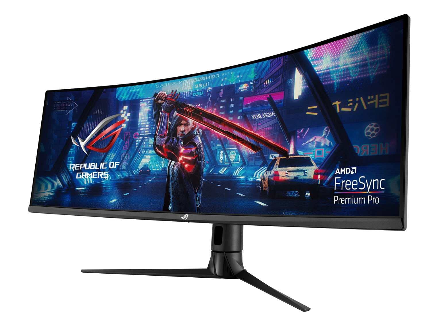 ASUS ROG STRIX Curved XG43VQ, 43" Ultra-Wide (3840x1200) Gaming monitor, VA, up to 120Hz, DCI-P3 90%, DP, HDMI, USB3.0, FreeSync 2 HDR, DisplayHDR400, Shadow Boost