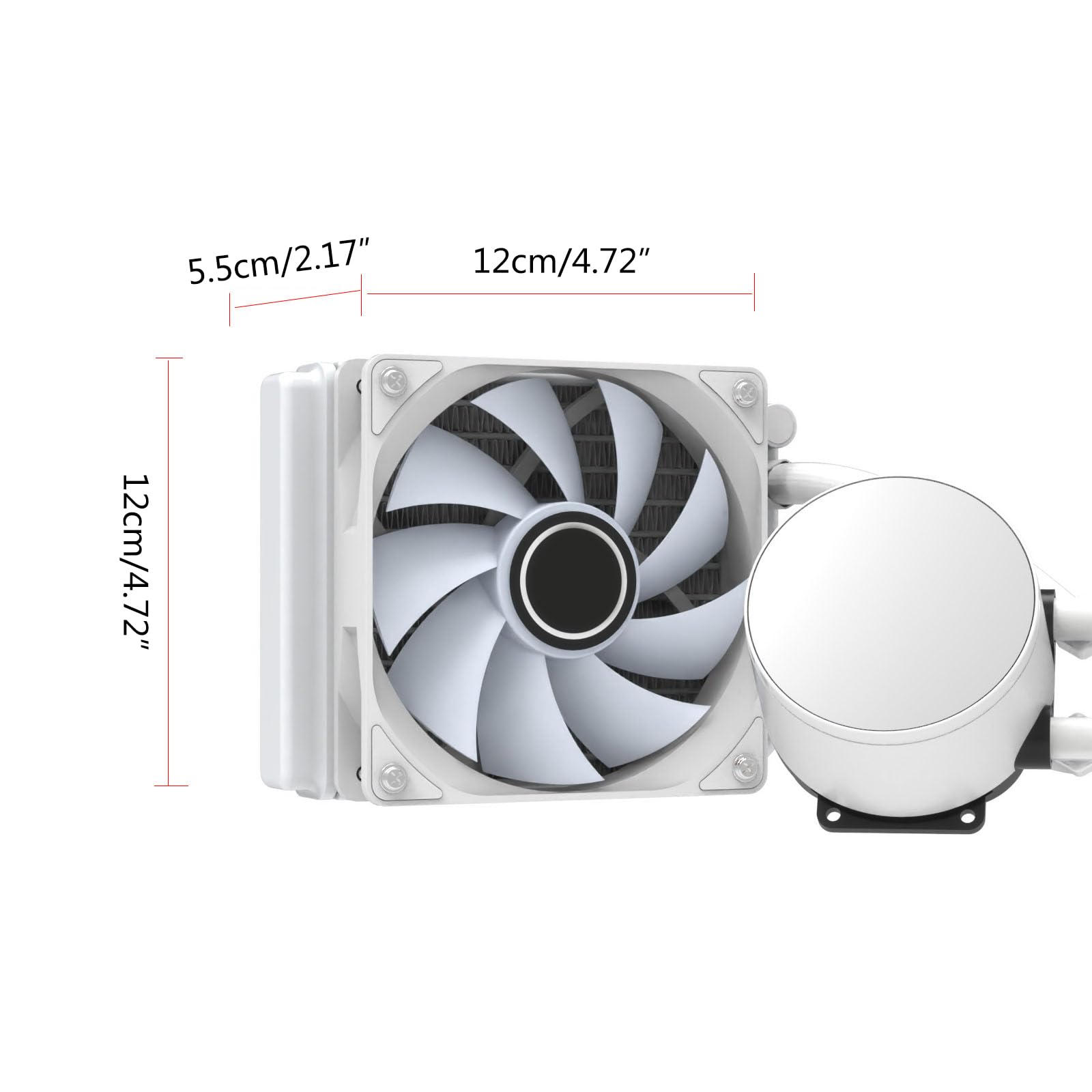 Alluminio di rame CPU Liquid Cooler RGB Acqua PWM Pompa & Liquido Buona Dissipazione di Calore Rame Alluminio Costruzione