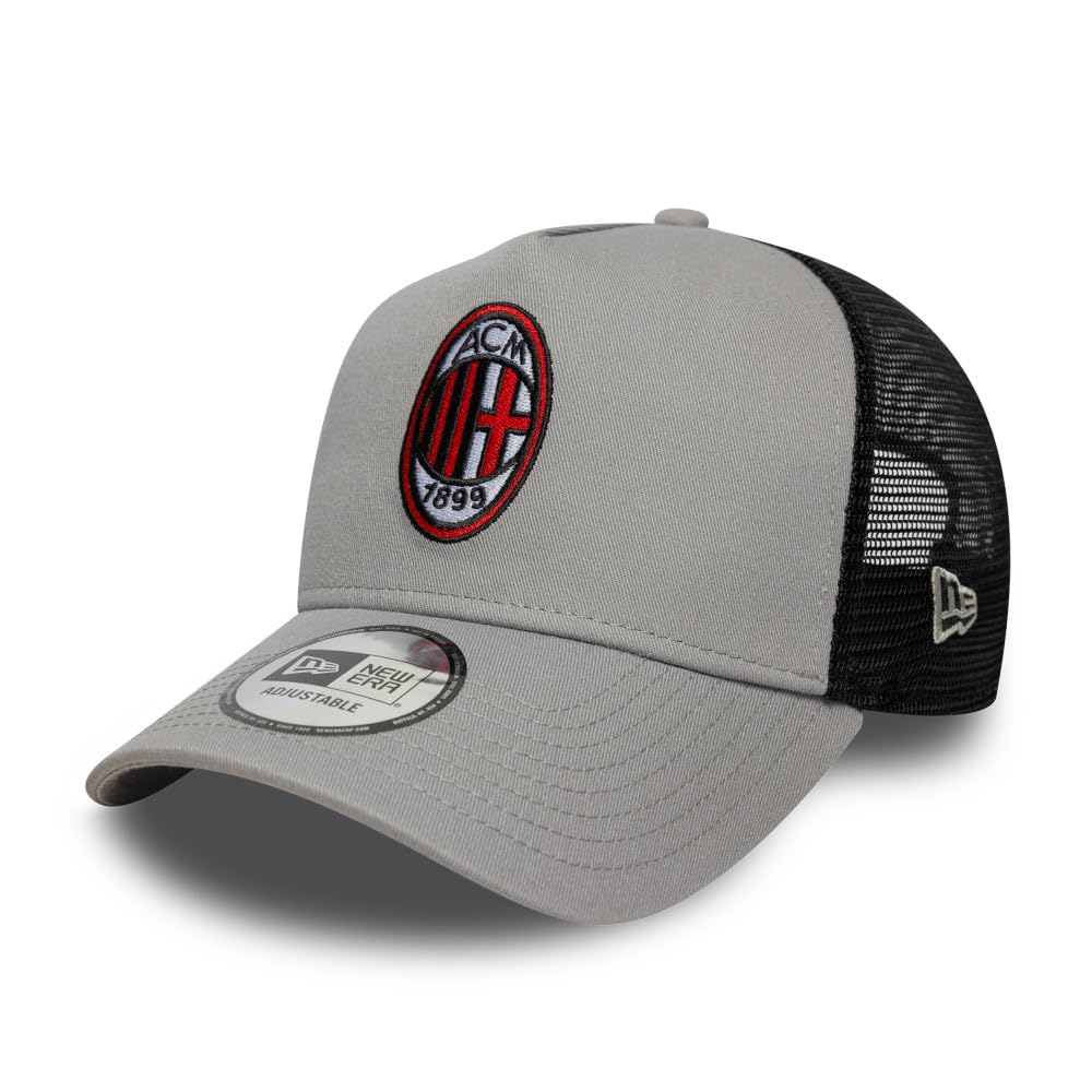 New Era Berretto 9FORTY A-Frame Trucker AC Milan Patch Grigio