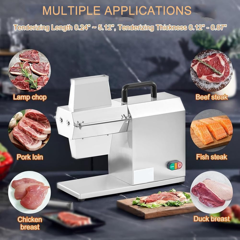 Elektrischer Fleischklopfer, 450 W, robust, Edelstahl, für Rind, Truthahn, Huhn, Schwein, Hammel, Fisch, Steak, erhöht die Zärtlichkeit