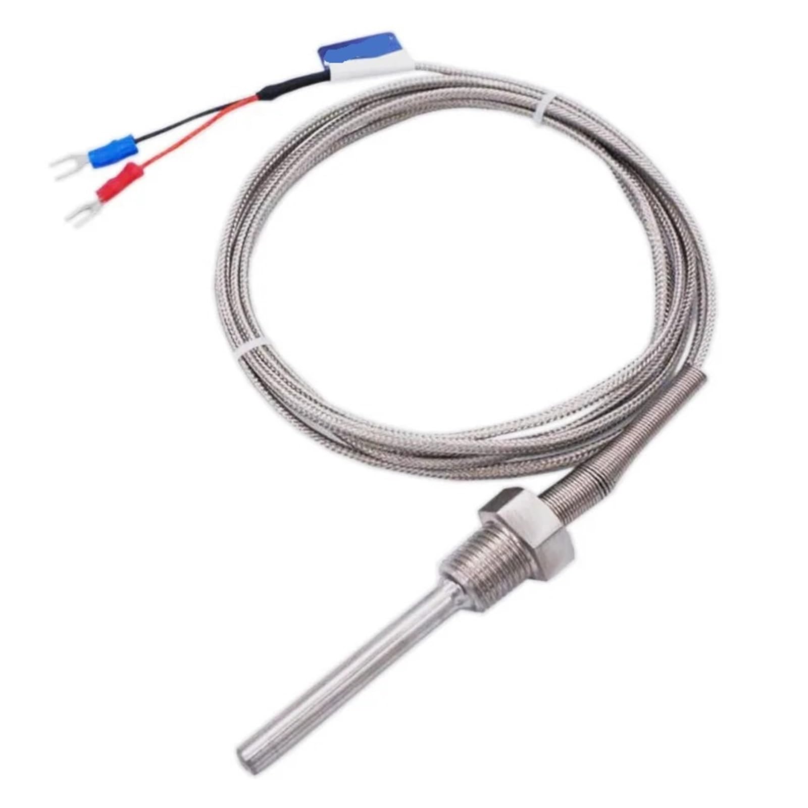 Czujnik temperatury 800 °C, gwint M6~27 m/NPT 1/8~3/4, sonda ze stali nierdzewnej K /PT100, rura termoparowa, regulator temperatury (NPT3-8 PT100 typ)
