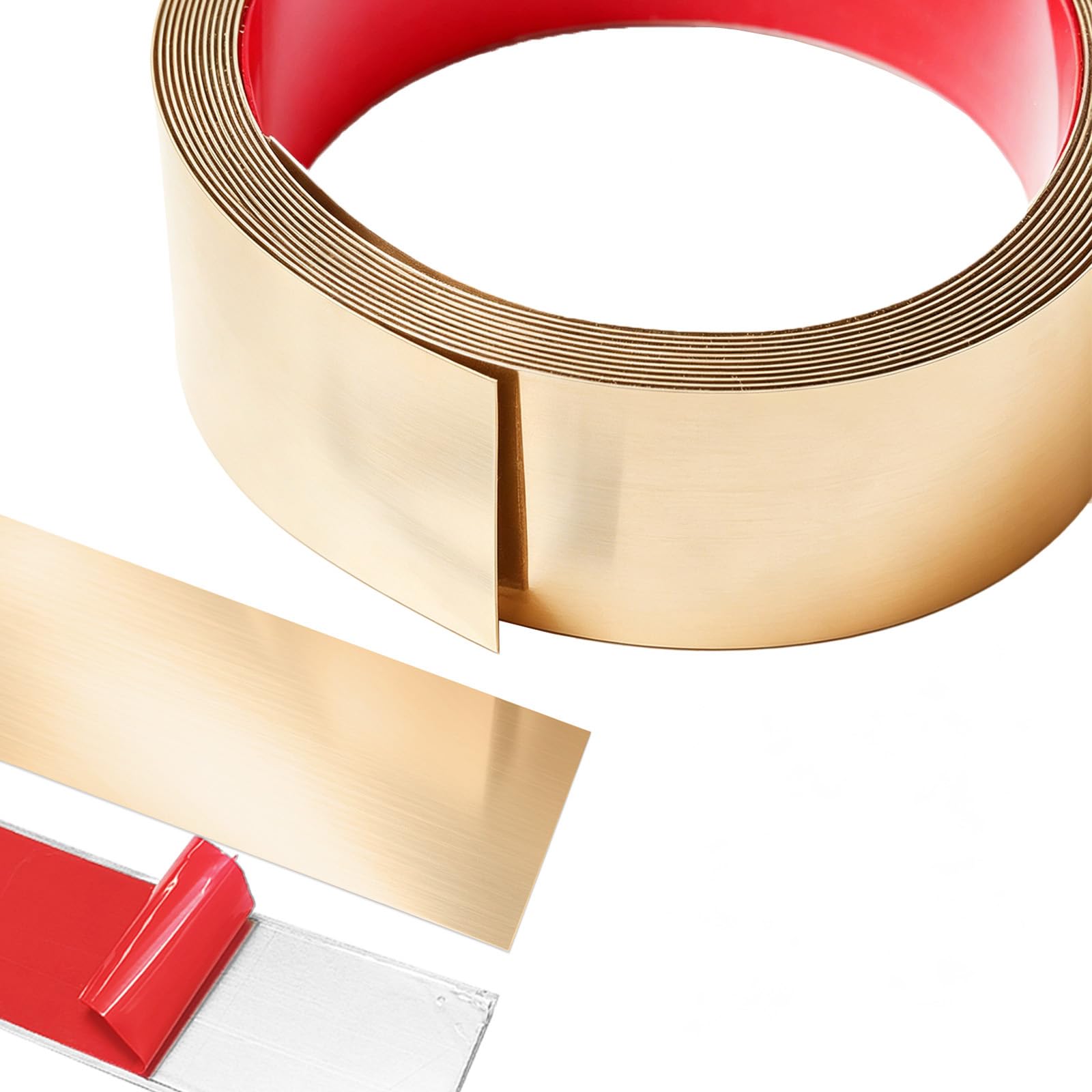 10M x 1CM Metallband Zierleisten Selbstklebend, Edelstahlble