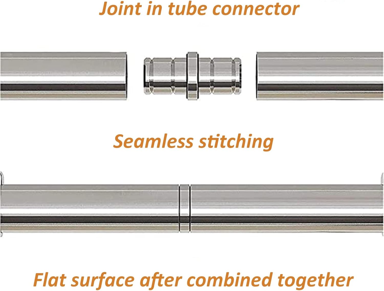 Stainless Steel Round Tube Mobile Ladder Track (No Ladder), Sliding Library Hardware Rolling Full Set Hardware Track Kit, with Floor Roller Wheels, 6.6ft-13ft (Size : 10ft/300cm Track kit)