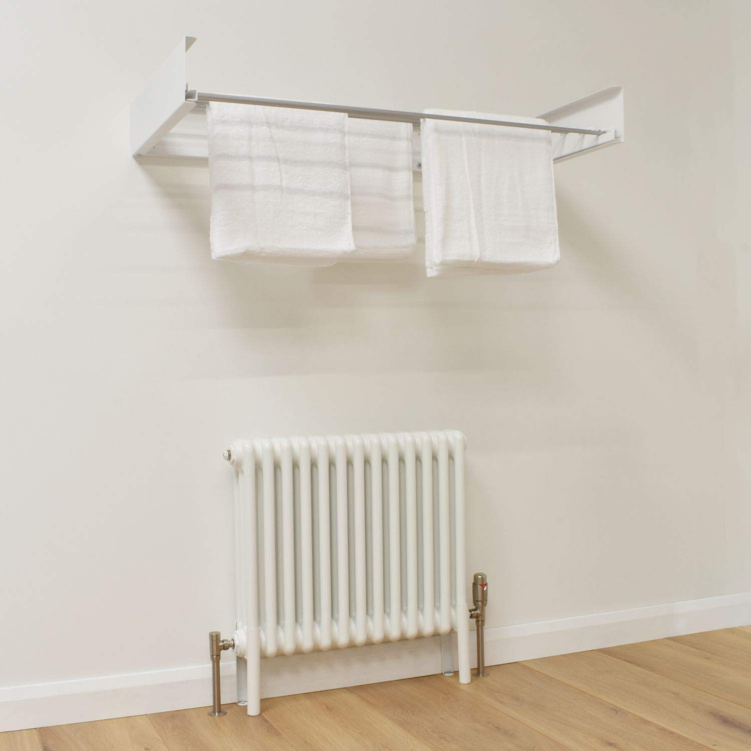 Hot-Flow | Glide Foldable Wall Mounted Clothes Rack (White)