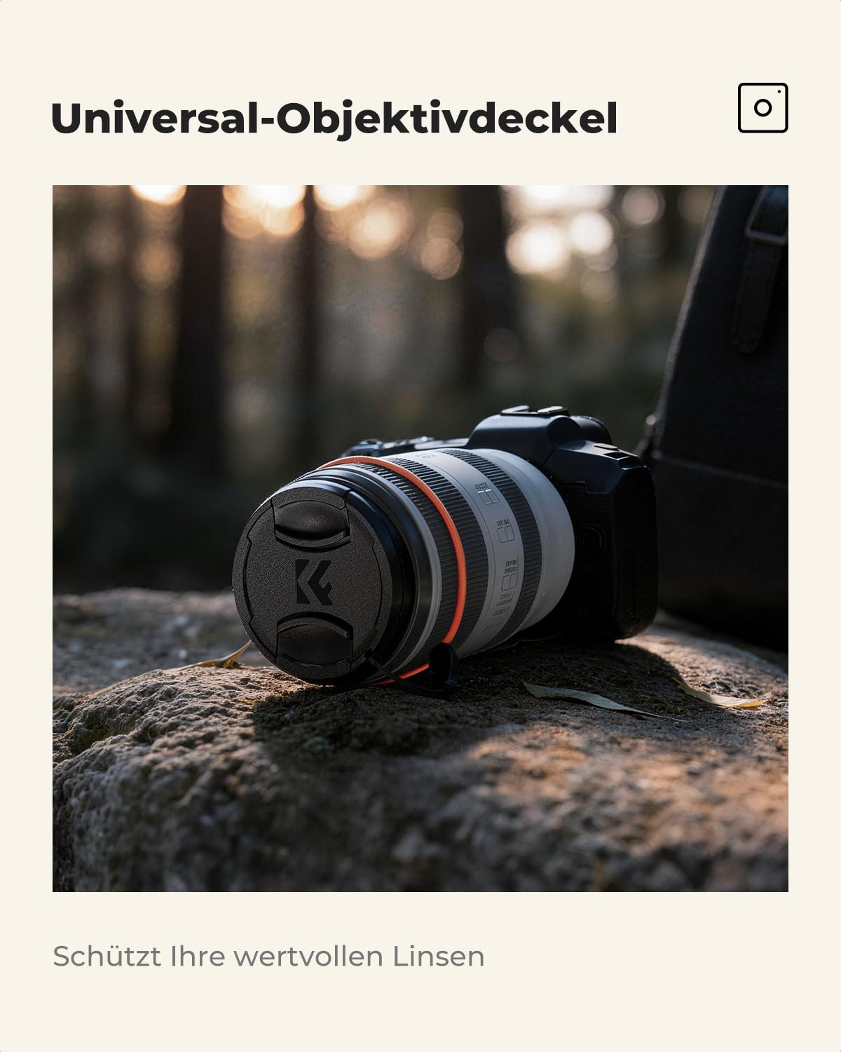 K&F CONCEPT Black Mist 1/8 Filter 49mm mit Objektivdeckel, Reinigungstuch, Schutzfilter mit Optisches Glas mit 18-facher Nano-Beschichtung (Nano Klear)