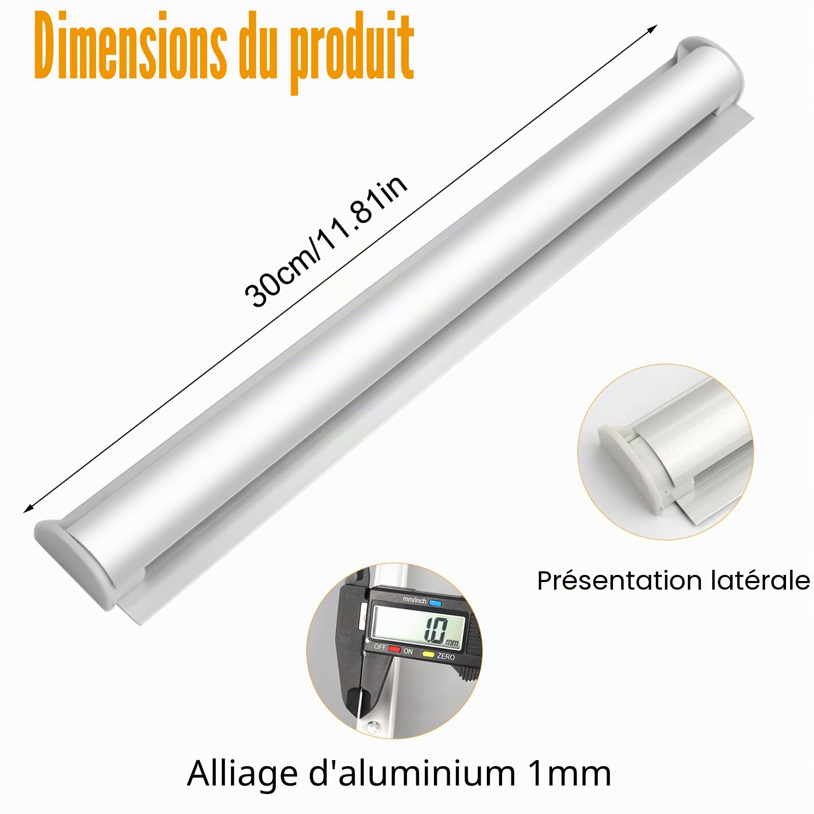 Porte Bon Commande Restaurant, 30CM Porte-Commande D'aluminium Auto-Adhésif | Porte Bon Commande, Support pour Billets de Commande, Support pour Bons de Commande, pour Restaurants Cafés Pubs Bars