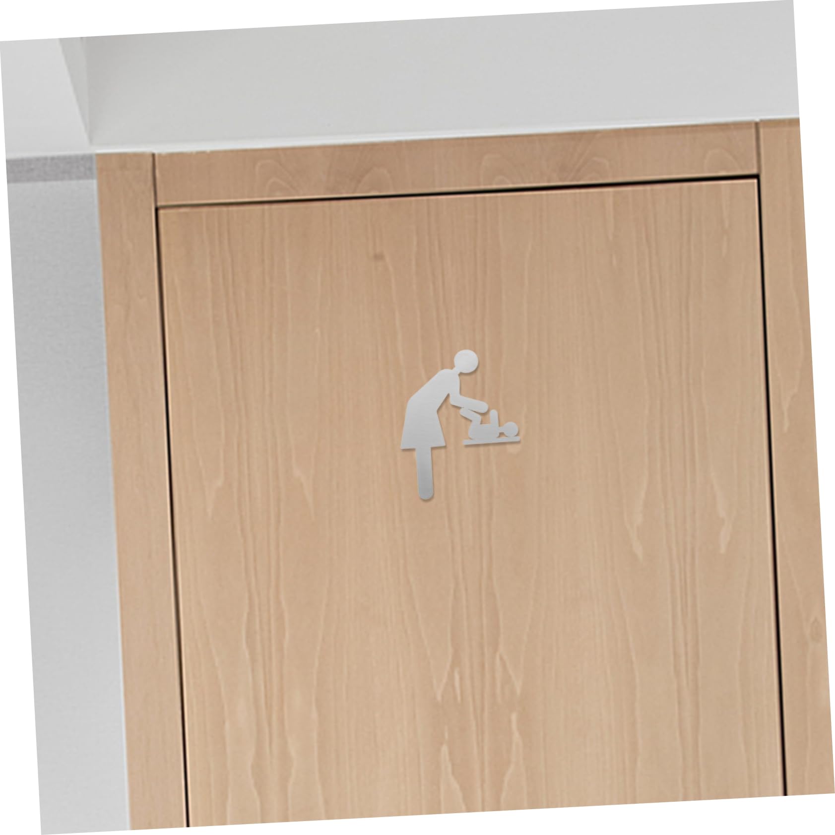 Anneome Baby Changing Station Identifier Restroom Signage Diaper Changing Sign Hotel Office Use Easy to Read