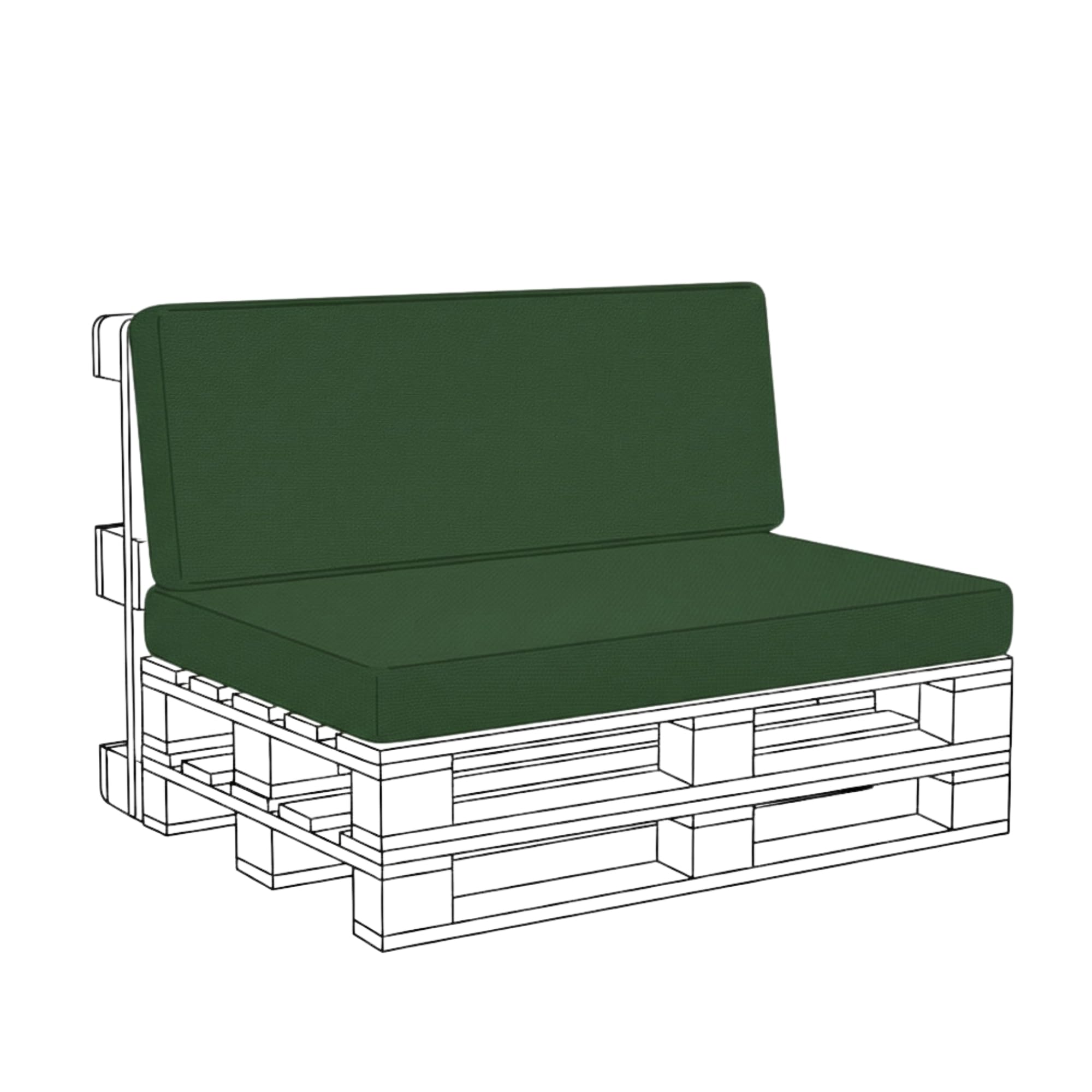 Pallet Seating Pads & Back Cushions Water Resistant Soft Polyester (Back Only, Green)-picture-14
