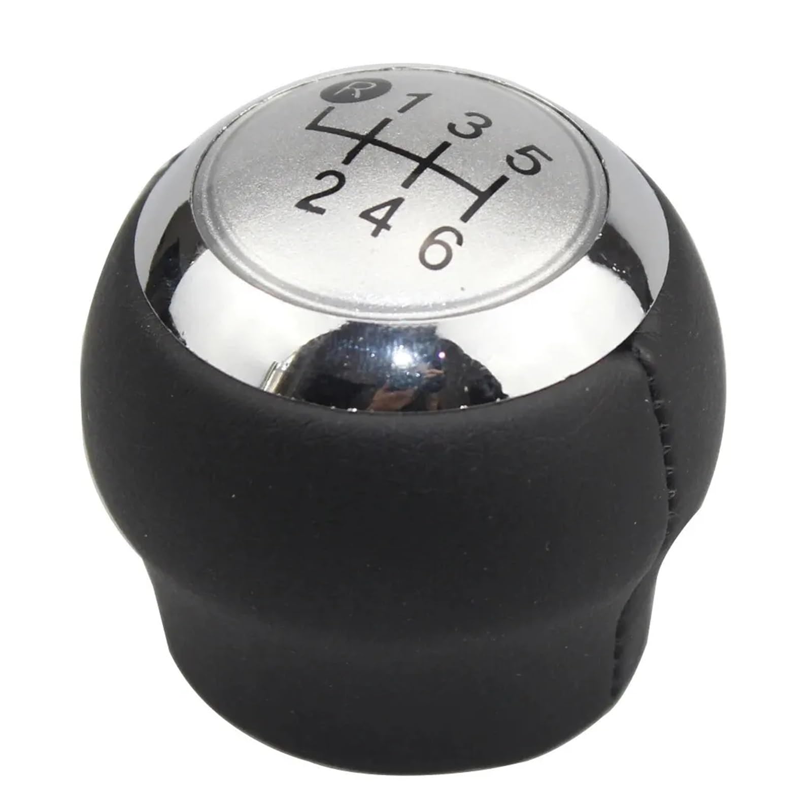 Jeocoai Silver-6-Speed Car Gear Knob 5/6 For Speed Car Gear Shift Knob Lever Shifter Stick Handball For Toyota For Corolla(Silver-6-Speed)