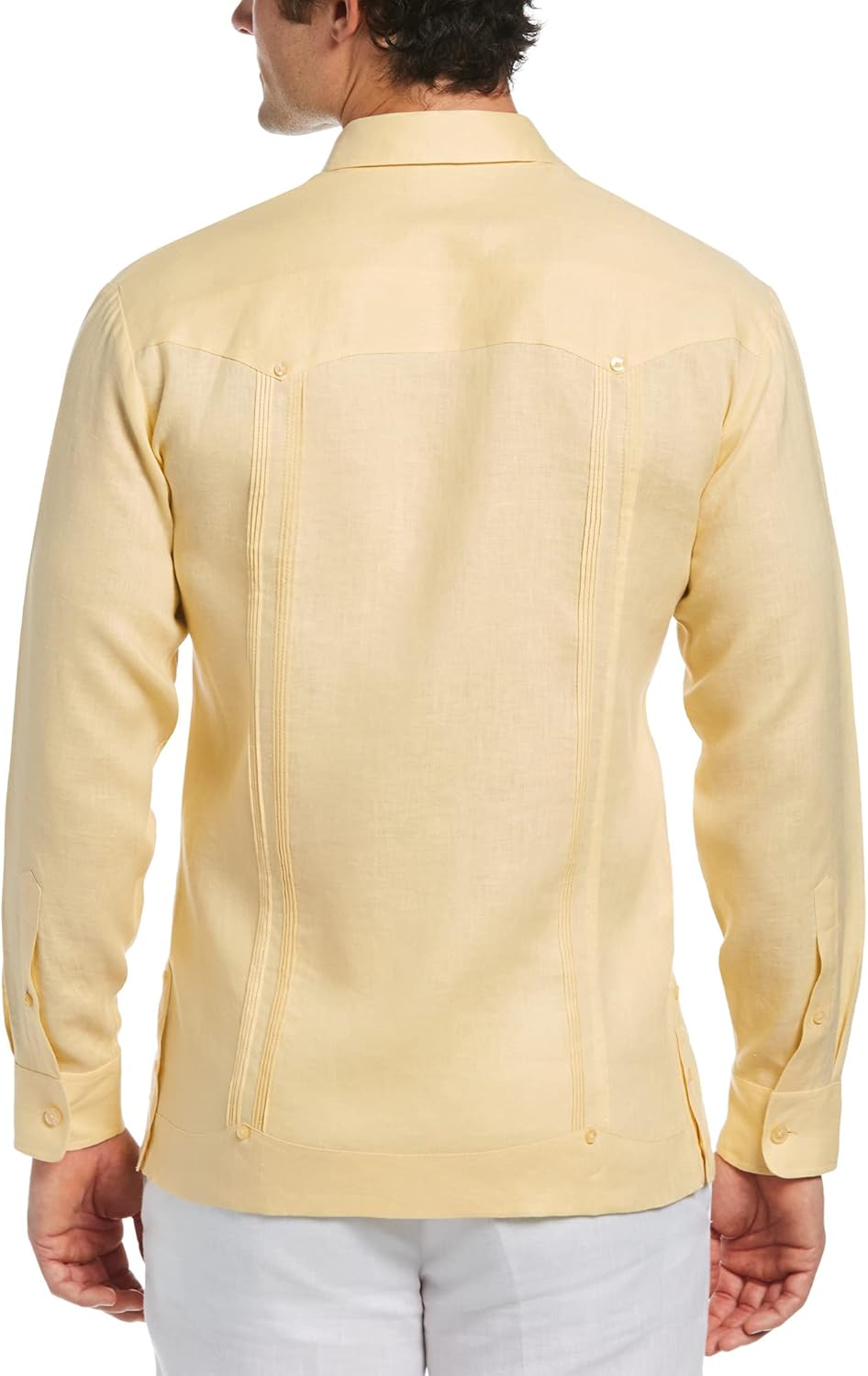 Cubavera Men's Long Sleeve 100% Linen Guayabera at  Men’s Clothing store