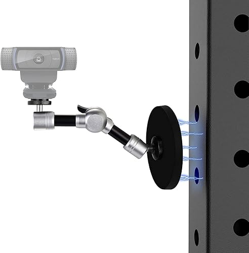 Miniatura 7 de Soporte magnético para teléfono de gimnasio, soporte plegable para carrito de golf, tractor, estantes, automóvil, camión, barco, montacargas, atrae