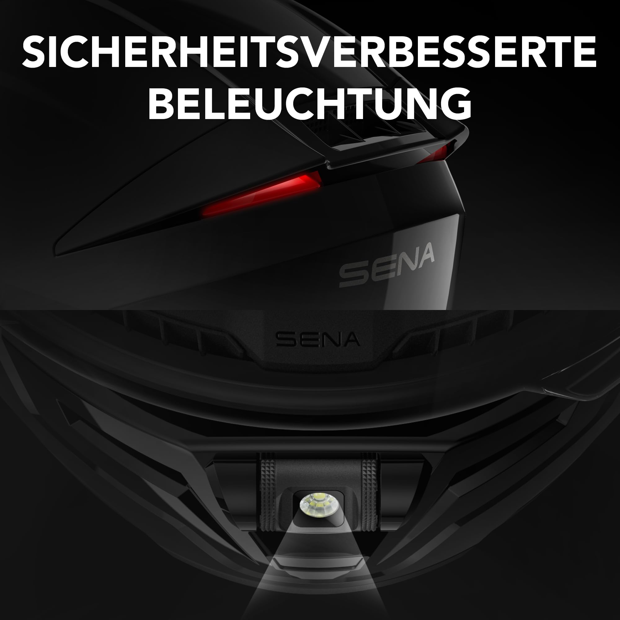 Sena Phantom XB Integral-Smart-Motorradhelm mit integrierter Kommunikation und akustischen Audiokammern
