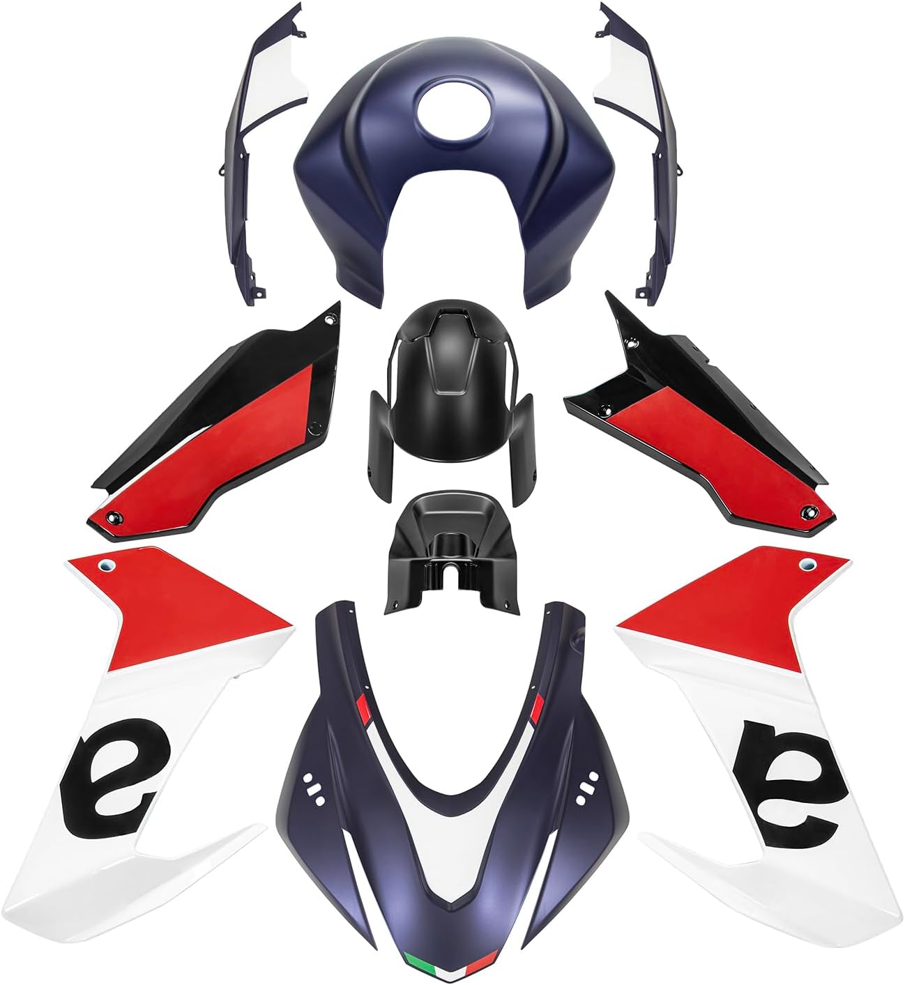 Motorcycle Fairing Kit Fit for RS 660 RS660 2020 2021 2022 2023 2024 ABS Plastic Bodywork Fairings Panel Covers Set Aftermarket Replacement Parts, Blue