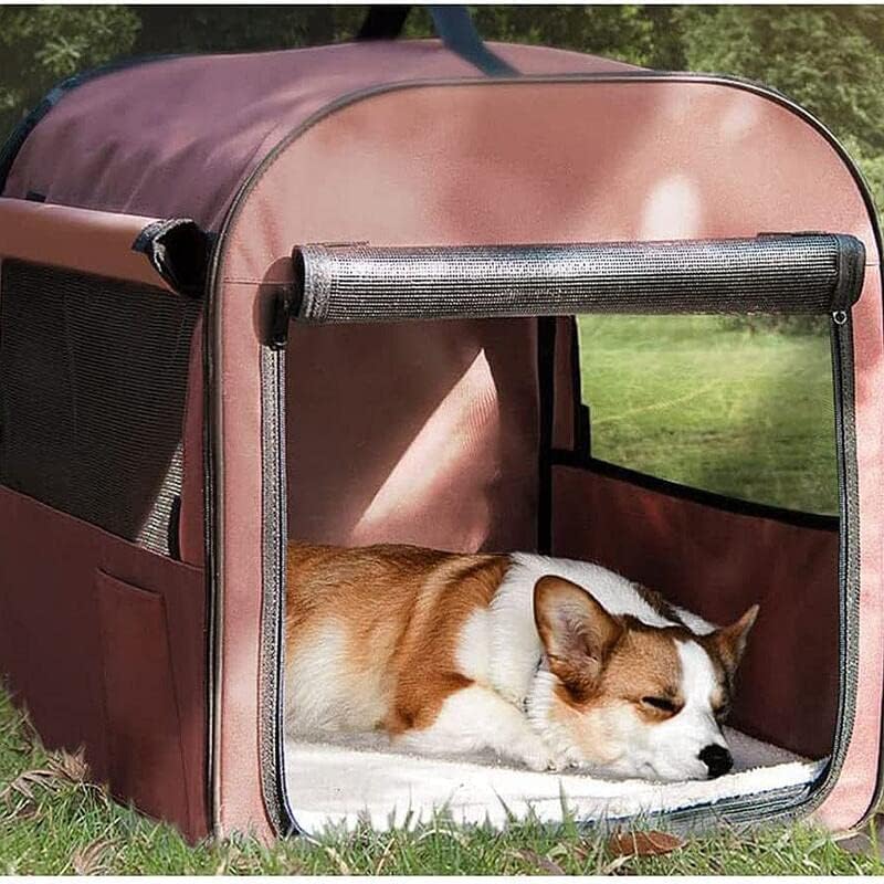 HADWAO ペットケージ ポータブルケージ ペットソフトクレート ペットハウス 折りたたみペットケージ 犬小屋 犬用ケージ 犬用ク