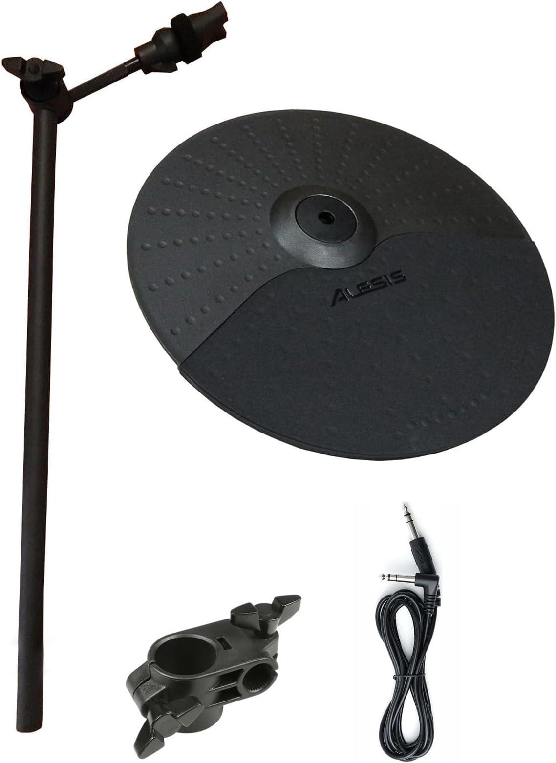 Alesis PRO 10 inch Choke Cymbal with 19 Inch Cymbal Arm/Clamp and Silverline Audio 10ft Connection Cable Bundle