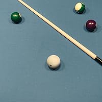 Vista 2 de LIOOBO Bolas de billar profesionales 2 unidades, 2.3 in, grandes, resistentes al desgaste, blancas, para billar y accesorios de mesa de billar