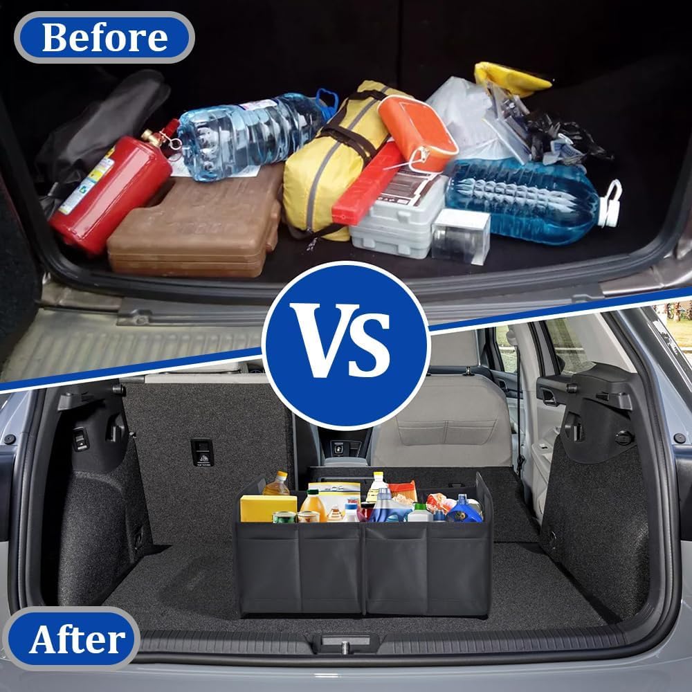 Kofferraum Organizer für Land Rover Range Rover Sport 2018-2022, Auto Tasche Faltbare Kofferraumtasche Stabil Rücksitz Aufbewahrungsbox Kofferraumbox Wasserdicht Neu