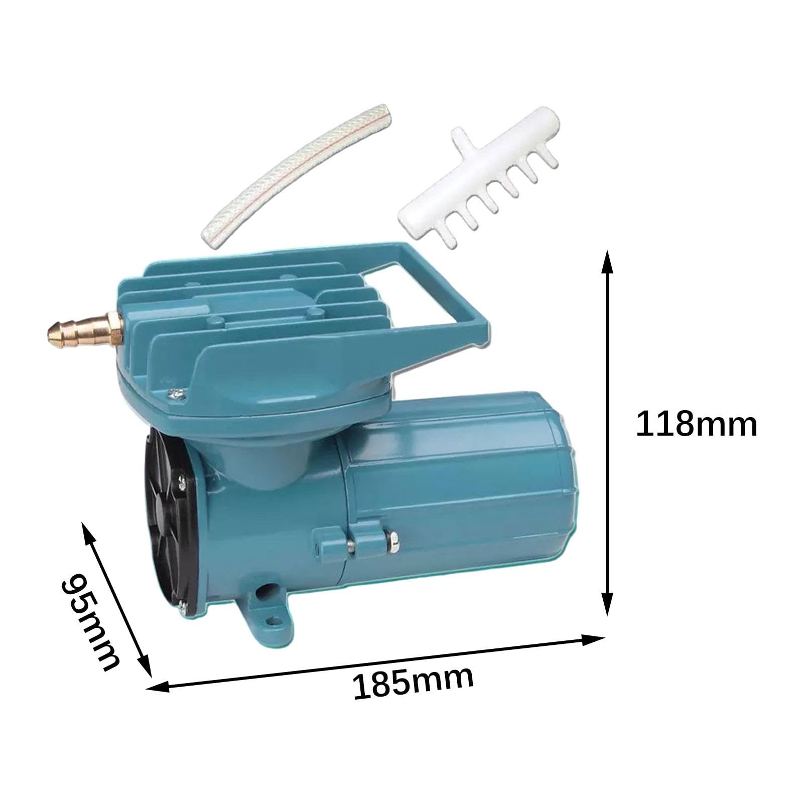Fenteer de Oxigenación para Acuarios, Bomba de Aire 12V con Alto Rendimiento, 12V 35W, 185x95x118mm