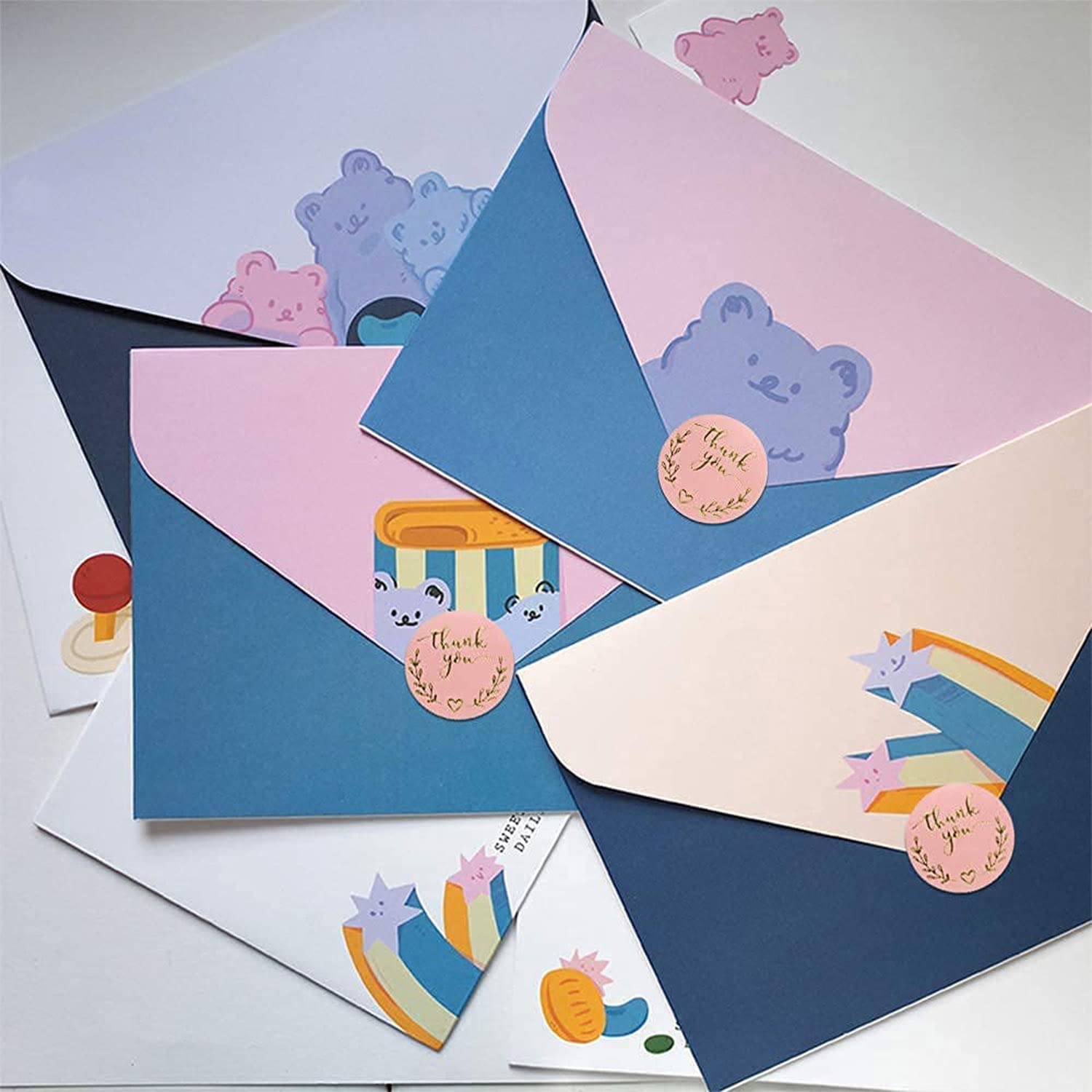 80Pcs (10 Vel) ronde Vormige Dank U Letters Bloem ... – Grandado 80Pcs (10 Vel) ronde Vormige Dank U Letters Bloem ... – Grandado