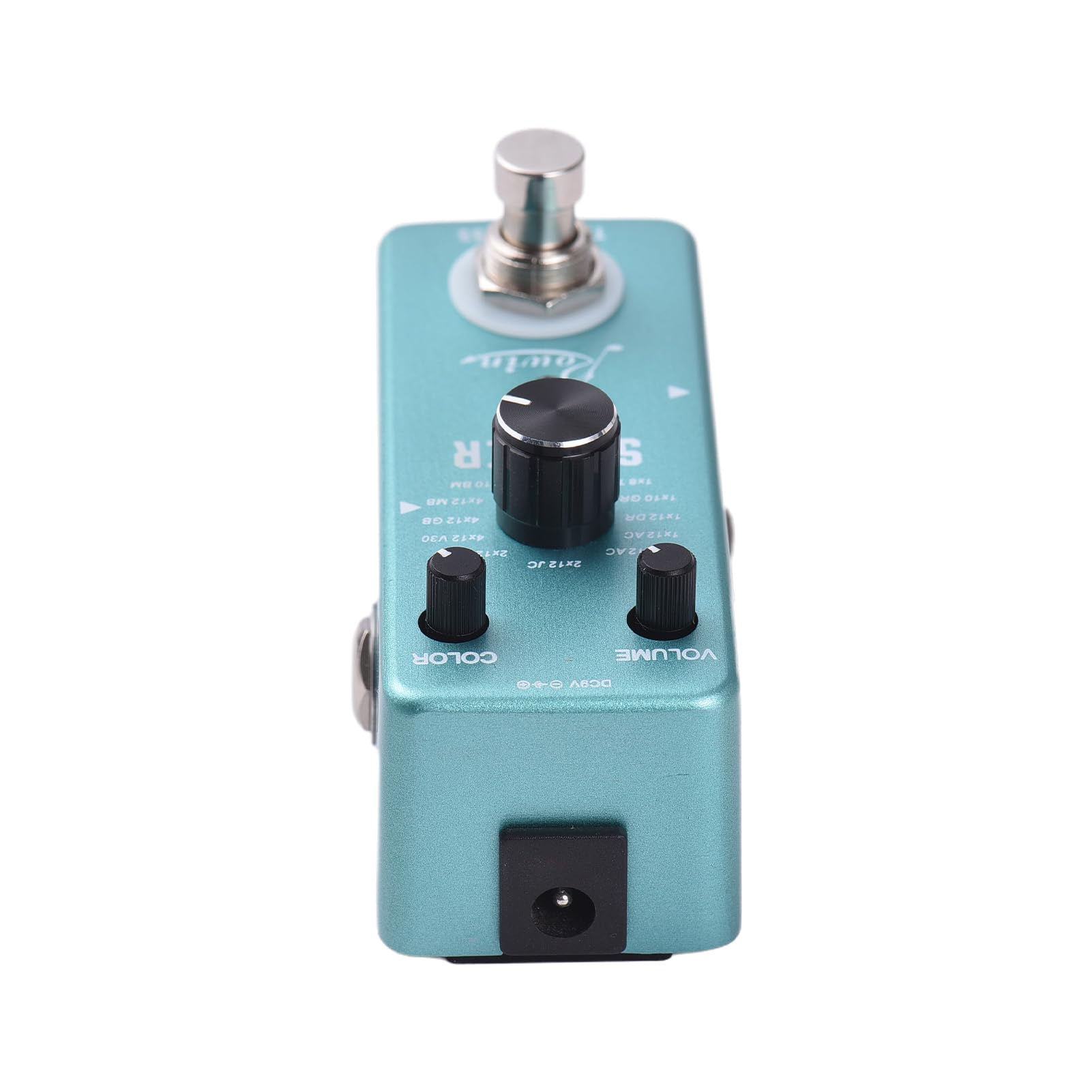 Rowin Pedale Effetti per Chitarra, 11 Modelli, Funzionalità True Bypass Interruttore a Pedale per Chitarristi Elettrici, Prestazioni in Lega di Zinco Ciano
