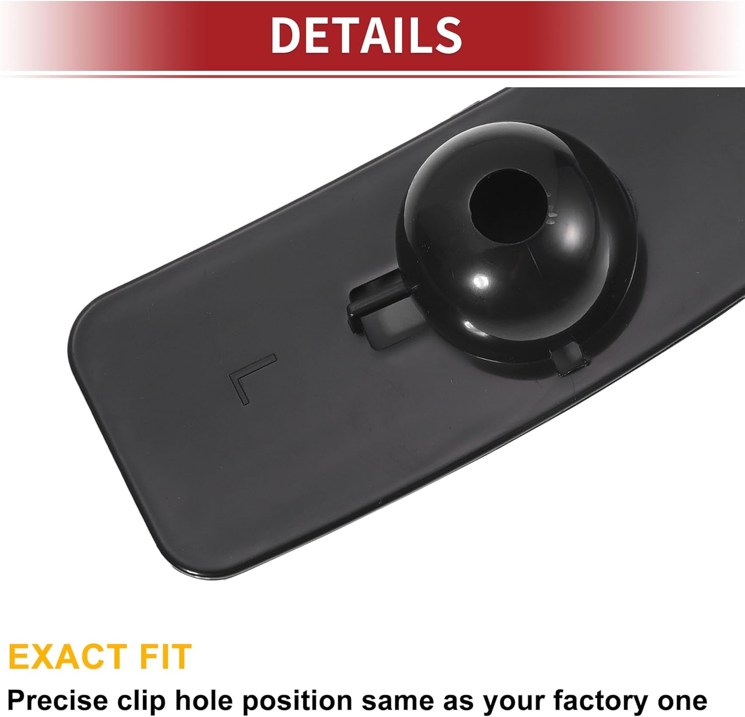 ACROPIX Car Rearview Left Driver Side Lower Part Mirror Glass for Nissan Titan 2004-2015 with Backing Plate - Pack of 1