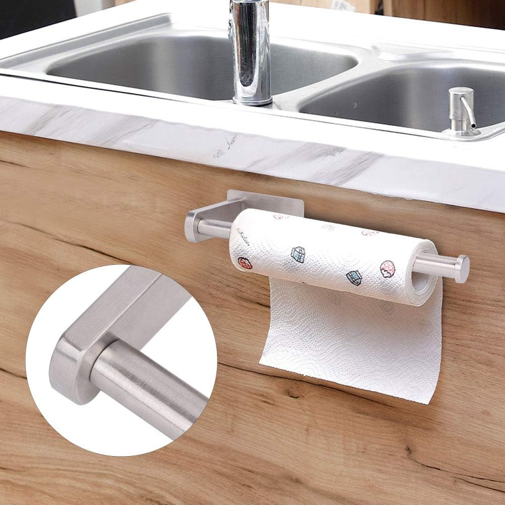 304 Stainless Steel Toilet Paper Holder - Wall Mount Tissue Rack with Elegant Brushed Finish Compatibility with Bathroom and Kitchen