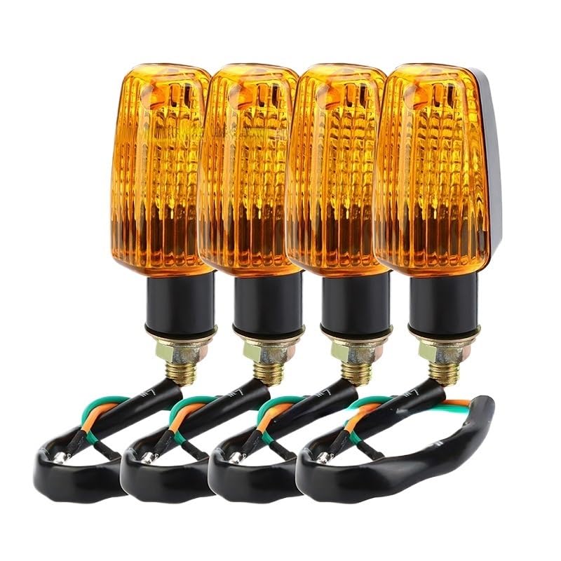 Clignotants moto ambre universels | Kit de 4 lampes 12V pour remplacer vos feux défectueux