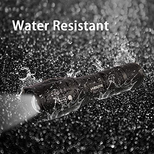 Jardlite Led Emergency Handheld Flashlight With Adjustable Focus, Water Resistant, 5 Modes, Best Tactical Flashlight For Emergency, Camping And Fishing, 2 Pack #TOP4