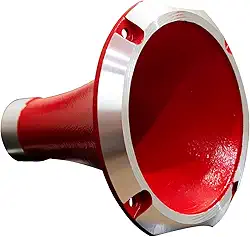 Corneta Boca Cone Rosca Alumínio Jarrão Caneca Vermelho