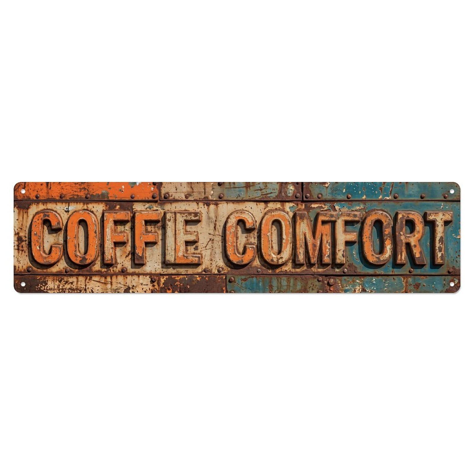 Coffee Comfort Retro Metal Tin Sign