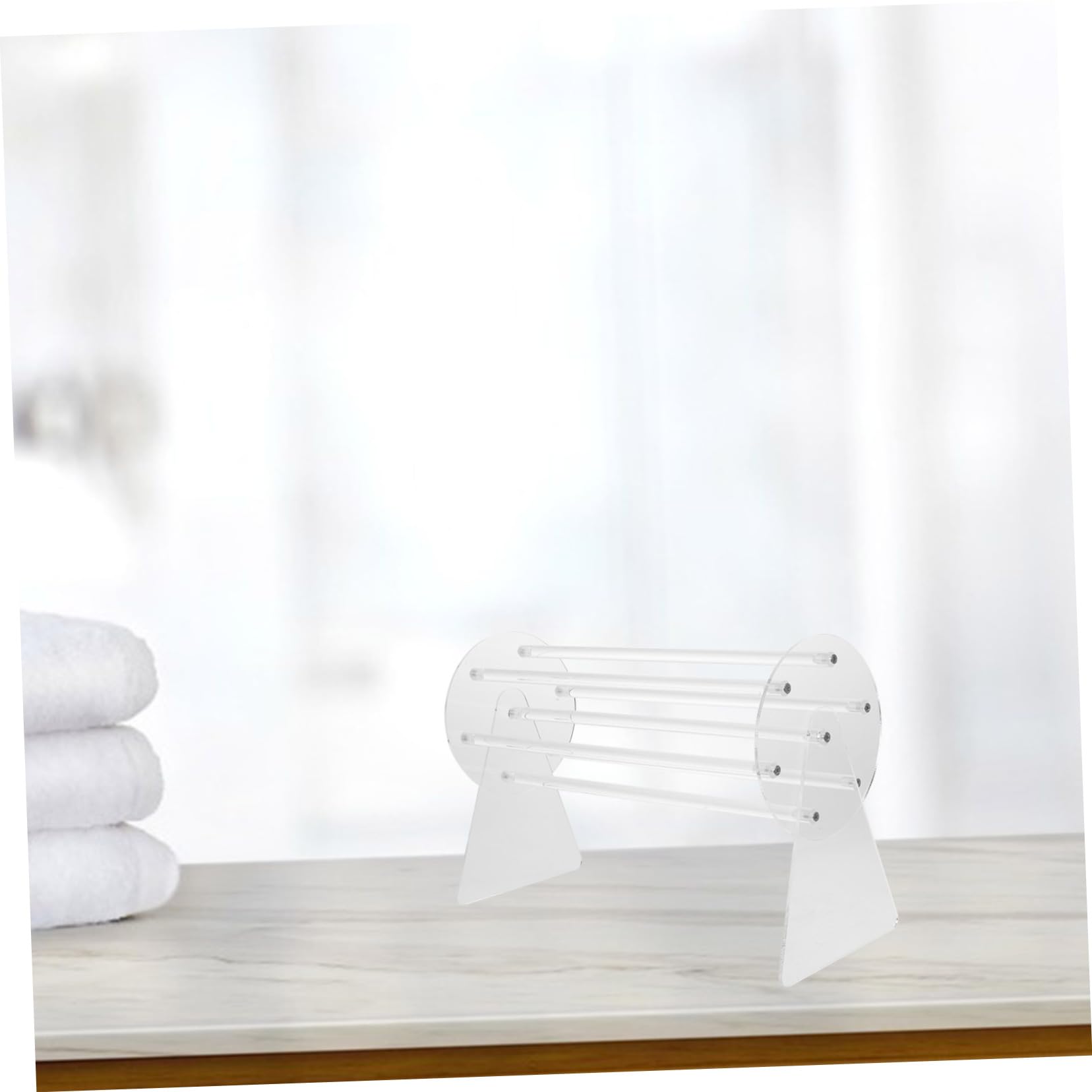 Baluue Pinces à Cheveux Design Compact et Gain de Place en Acrylique Robuste Organisateur Évite Fissures pour Magasins et Maisons