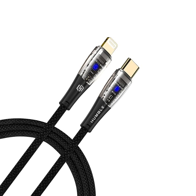 HUMBLE® Type C to L cable [MFi Certified] Compatible with Lightning Port for 27W Fast Charging, for with iPhone 14/14 Pro/ 14 Pro Max/ 13/13 Pro/ 13 Pro Max/ 12/11/X/8 all Series, Nylon Braided 1.2M