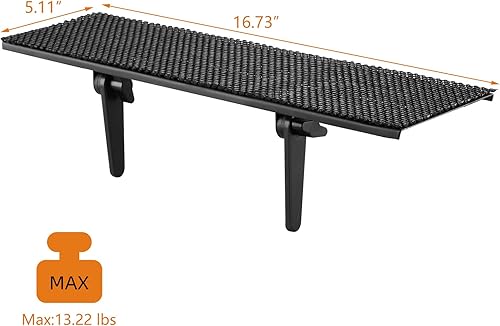 Miniatura 3 de Bracwiser No Drill TV Top Shelf 16.7 inch Wide Monitor Top Mounting Bracket Platform Holds Speaker, AV Receiver, Media Box, Game Console and More,