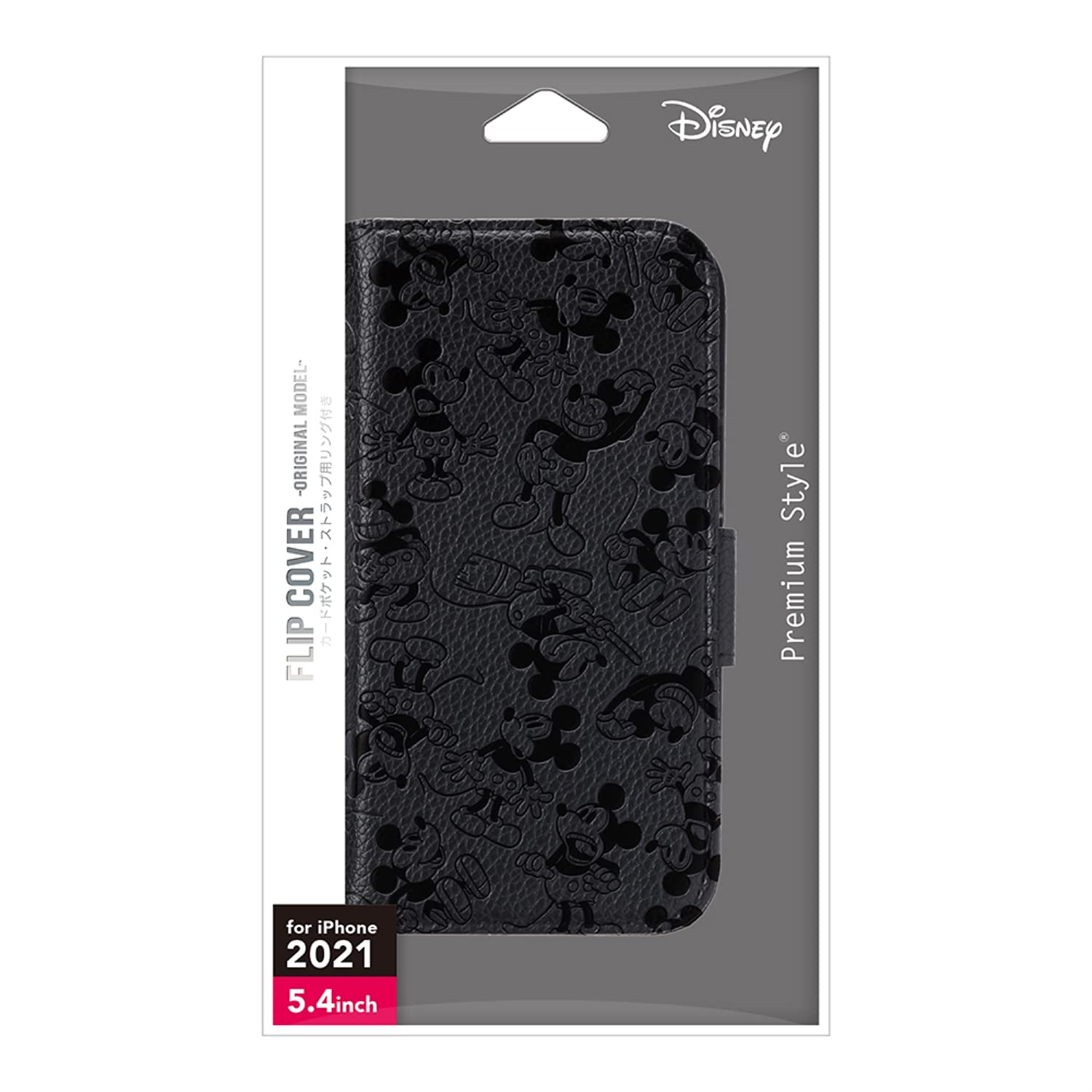 PGA PG-DFP21J01MKY フリップカバー Disney ミッキーマウス〔iPhone 13 mini用〕