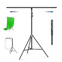 soonpho Supporto per Sfondo a Forma di T, 2,2×2,06m Supporto per Treppiede Sfondo Fotografico per Fotografia in Studio Ritratto Prodotto