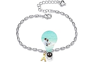 SUPHELPU Personalized Initial Charm Bracelet: Capture Memories Within