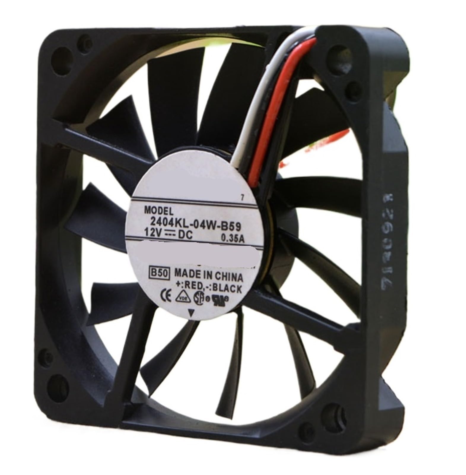 LZIKKGKI Cooling Fan 2404KL-04W-B59 DC 12V 0.35A 6cm 6010 60x60x10mm 3-Wire