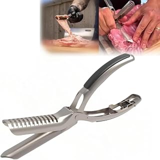 Rib Prep Tool Pro,Stainless Steel Rib Membrane Removal Tool,Professional Boning Tongs Rib Prep Tool for BBQ Enthusiasts,Ergonomic Handle for Easy Membrane Removal(1 PCS)