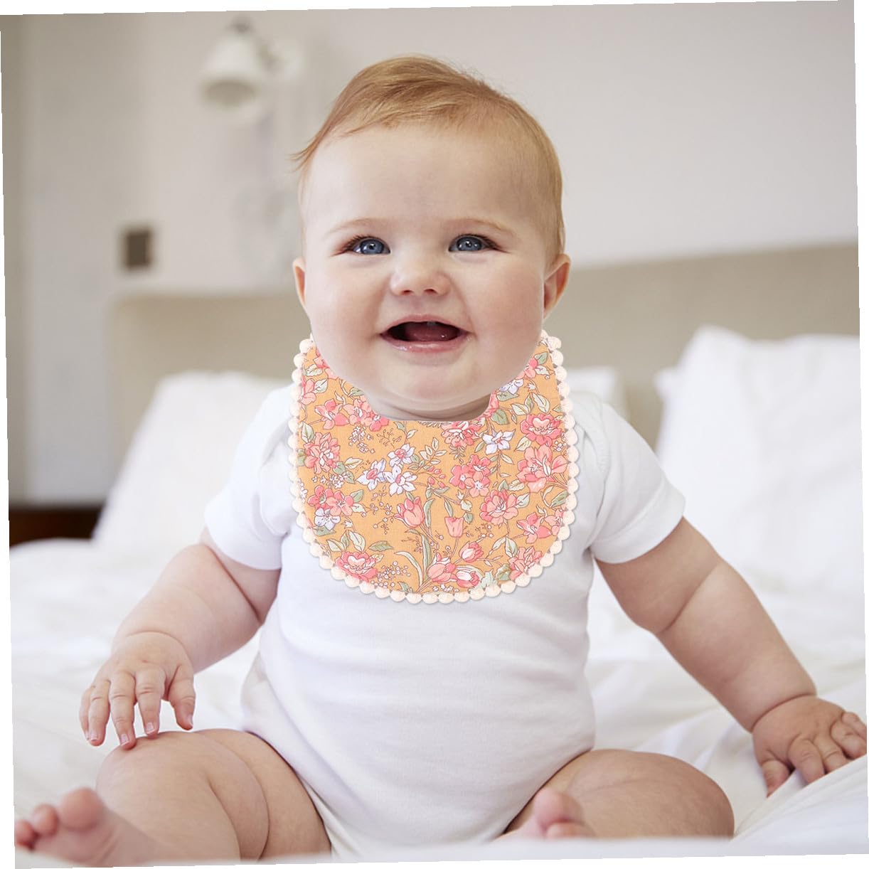 Abaodam 6pezzi Bavaglini Unisex Per Super Assorbenti e Lavabili Per Svezzamento e Drool Mantiene Asciutti e