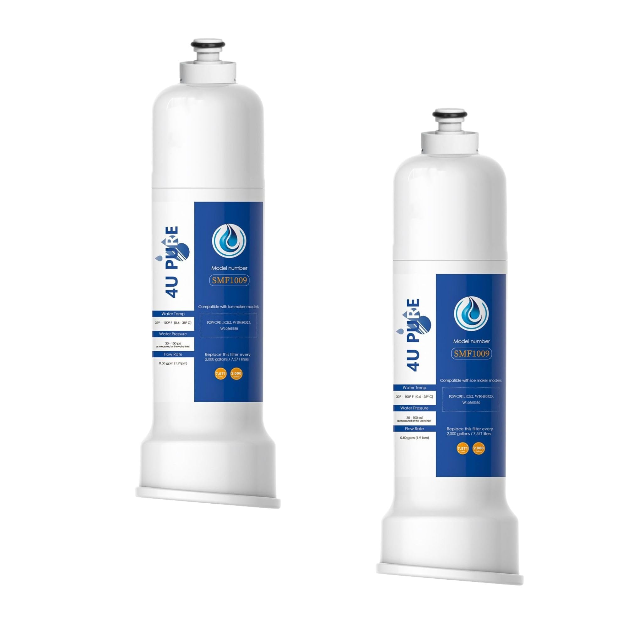 ICE2 F2WC9I1 ICE Maker Filter Replacement, 2 Pack
