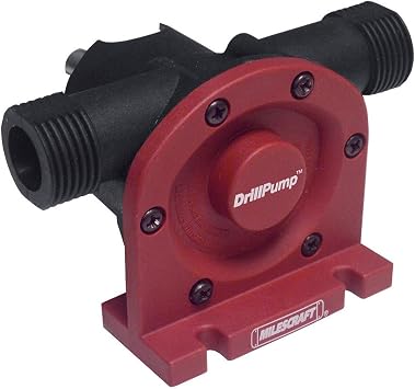 Milescraft 1314 DrillPump750 - Self Priming Water Pump Attachment for Drills & Camco 4ft TastePURE Drinking Water Hose - Lead and BPA Free, Reinforced for Maximum Kink Resistance, White