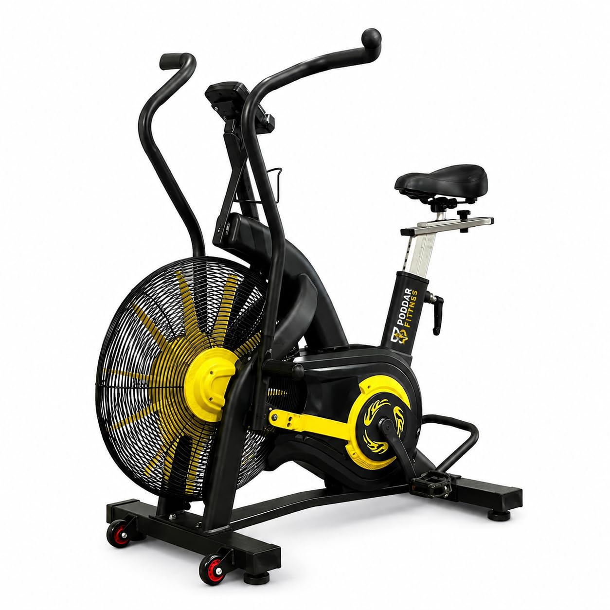 PL017 Air Bike for Home Gym & Commercial Fitness | Fan Resistance Exercise Bike | Cardio CrossFit Cycle | Max User Weight 160KG-image-40