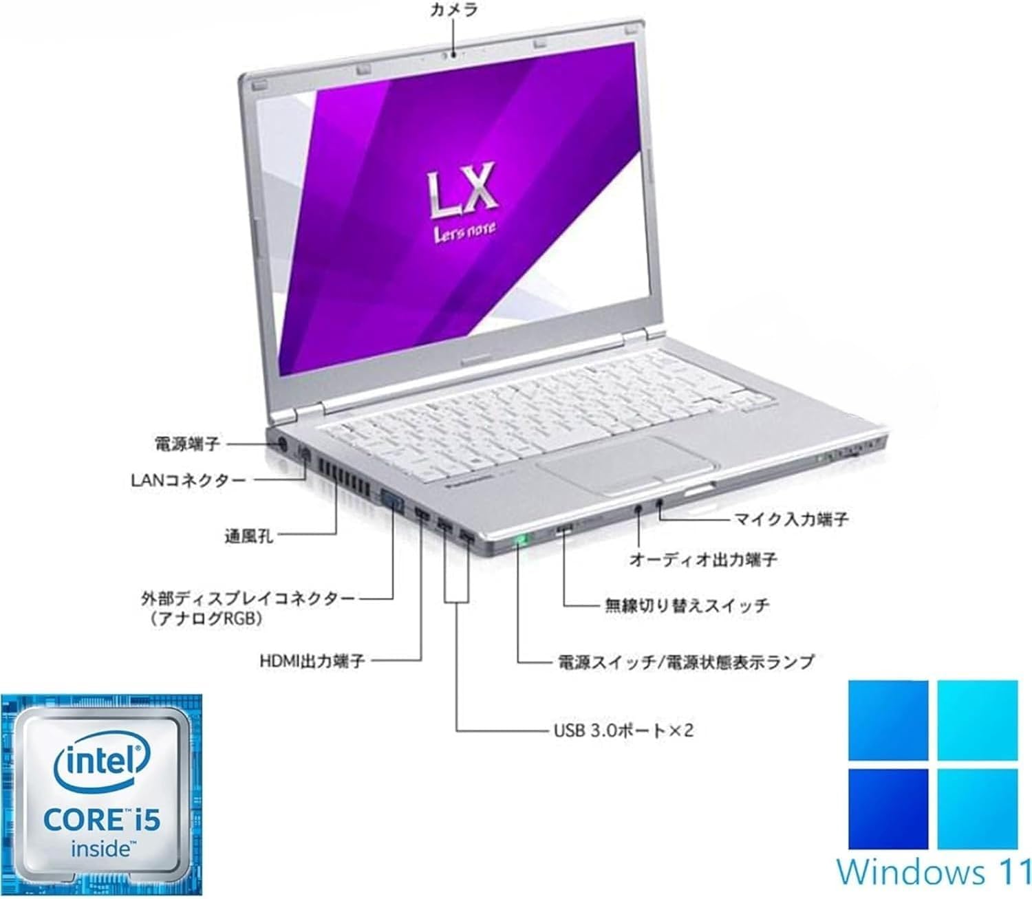Amazon.co.jp: 【整備済み品】パナソニック ノートPC LX5 14型 Core i5