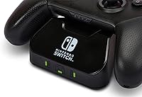 Vista 7 de PowerA Controller Charging Base for Nintendo Switch, Black, Wireless Controller charging, Charge, rechargeable battery, Nintendo Switch, Joy-Con