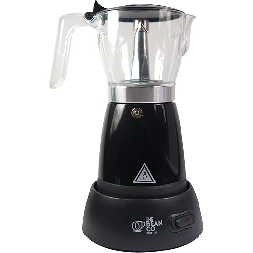 THE BEAN CO Roasters Electric Moka Pot Coffee Maker 300ml 5