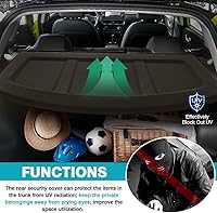 Vista 274 de Powerty Cubierta de Carga para Accesorios Kia Sportage 2023-2025 2026, Textura de Lona Cubierta Retráctil para Maletero Trasero de Carga de Equipaje